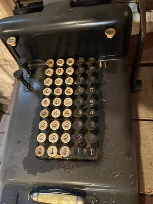 Vintage adding machine