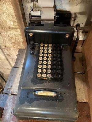 Vintage adding machine