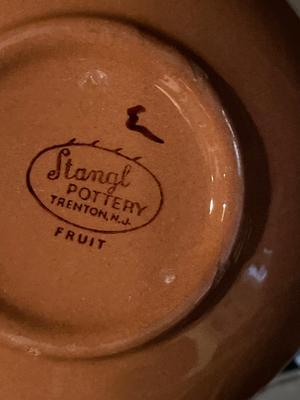 Stangl pottery with fruit motif