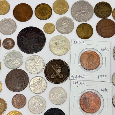 LOT 458J: Collection of Various Foreign Coins