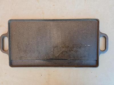 Cast Iron Flat Griddle – Double Handle - flat top