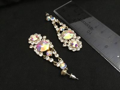 Large Rhinestone Statement Earrings
