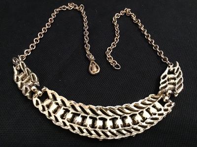 Jewelcraft Coro Rhinestone Gold Chain Vintage
