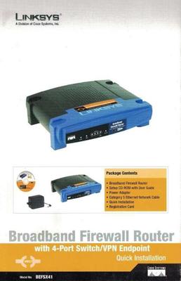 LINKSYS Broadband Firewall Router with 4-Port Switch/VPN