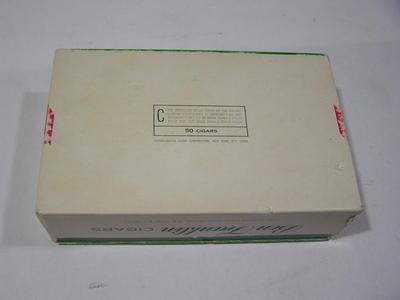 Vintage Ben Franklin Perfectos cigar box from 50s/60s.
