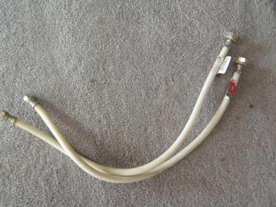 lot of 2 pieces, faucet supply lines, 24”, 3/8”C, 1/2”FIP