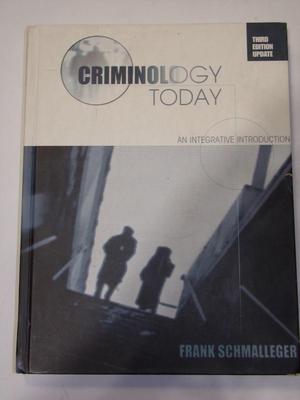 Used study book set for criminal justice degree.