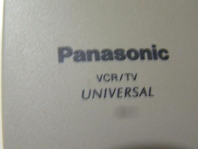 Panasonic Universal remote control for TVs/VCRs