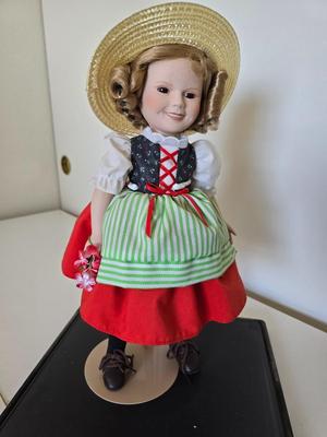 Danbury Mint Shirley Temple Collectible Porcelain Doll