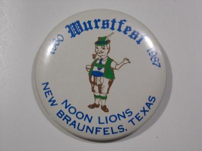 Lions Club button from 1987.