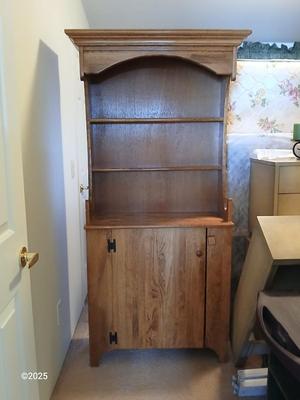 Solid Wood Country Hutch Cabinet