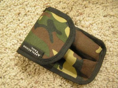 Belt pack/pouch. 2 pockets & velcro cover flap.