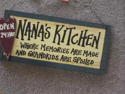 Wall décor. Nana's Kitchen . . .