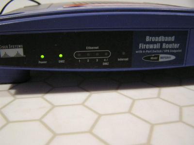 LINKSYS by Cisco, Cable/DSL Router w/4-Port Switch.