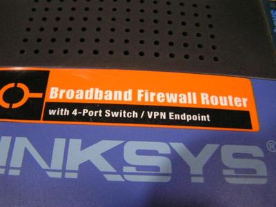 LINKSYS by Cisco, Cable/DSL Router w/4-Port Switch.