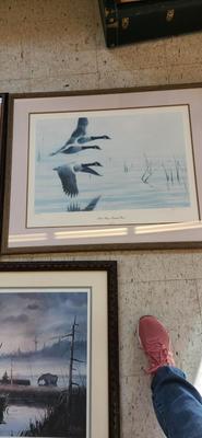 3 large framed prints
