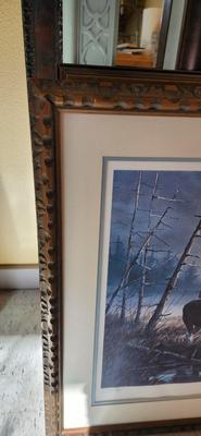 3 large framed prints