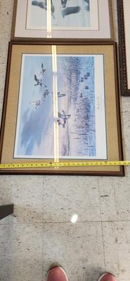 3 large framed prints