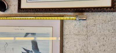 3 large framed prints