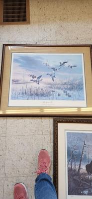 3 large framed prints
