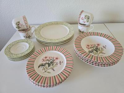 Lenox "Herbal Garden" – European Garden Collection – 20-Piece Dinnerware Set
