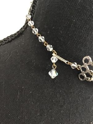 Vintage 3 Strand Aurora Borealis Necklace