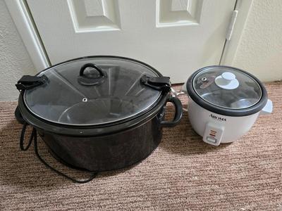 Slow Cook & Serve – Crock-Pot Slow Cooker & Aroma Rice Cooker Duo