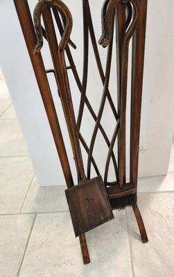 Lot #34 Fireplace Set - 4 implements
