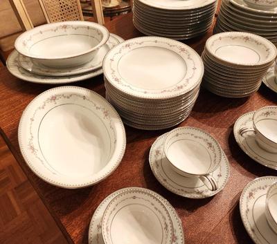 Lot #43 Service for 12 - Fine China Set Noritake Fairmont Pattern - retired