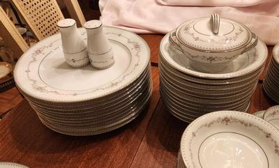 Lot #43 Service for 12 - Fine China Set Noritake Fairmont Pattern - retired