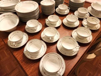 Lot #43 Service for 12 - Fine China Set Noritake Fairmont Pattern - retired