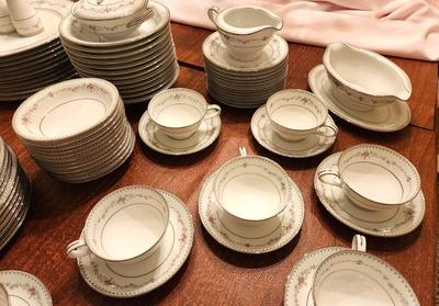 Lot #43 Service for 12 - Fine China Set Noritake Fairmont Pattern - retired