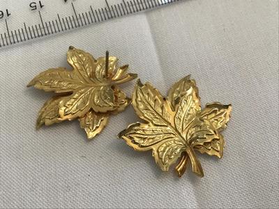 Enamel Leaf Earrings