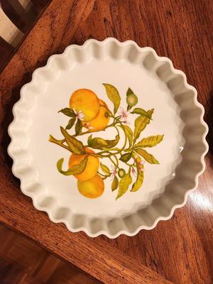 Lot #50 Lot of 2 China Tart/Quiche pans - Royal Worcester