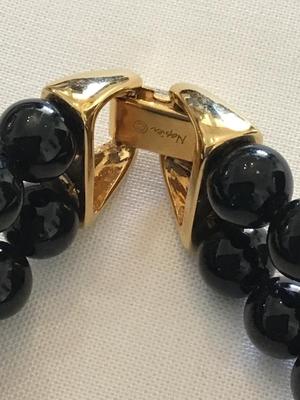 Napier Black And Gold Tones JET SET piece 1986