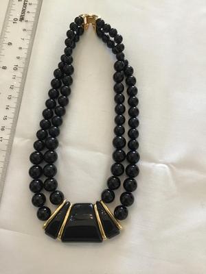 Napier Black And Gold Tones JET SET piece 1986