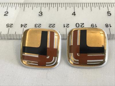 Vintage Porcelain Earrings 1987 Avon