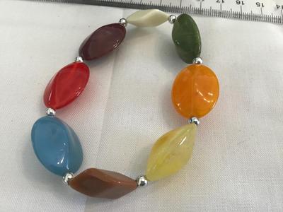 Faux Bead Multi color Bracelet
