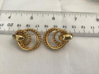 OS Vintage Avon Twisted Knot Earrings