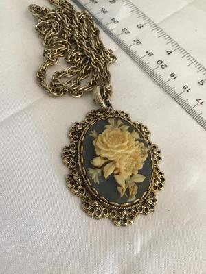 Beautiful Vintage Statement Necklace Marked