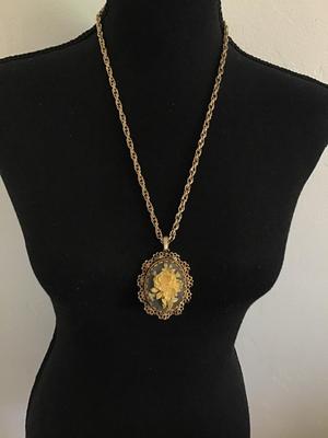 Beautiful Vintage Statement Necklace Marked