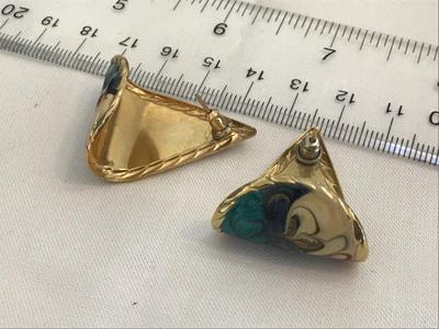 Vintage Enamel Earrings