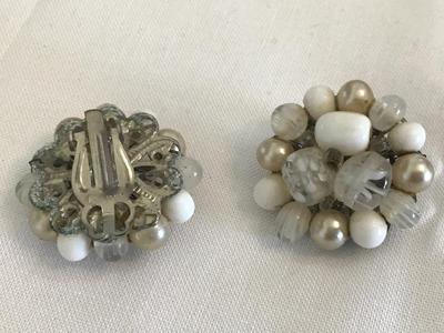 Vintage Japan Clip on Earrings