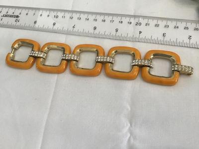 Rhinestone Enamel Fashion Bracelet