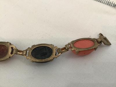 Vintage Hong Kong Scarab Bracelet