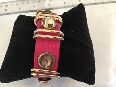 Natasha Pink Snap Bracelet