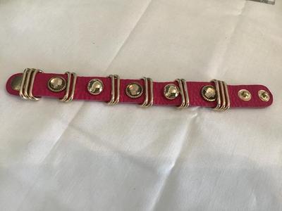 Natasha Pink Snap Bracelet
