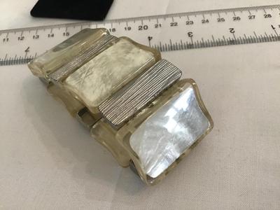 Wide Chunky Clear Mix Bracelet