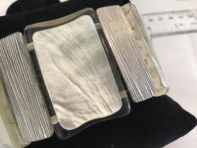 Wide Chunky Clear Mix Bracelet