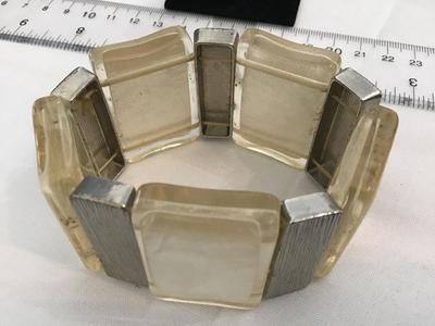 Wide Chunky Clear Mix Bracelet